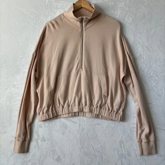 Vuori Women's Cream Sweatshirt - Picture 2 of 12